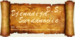 Đenadija Surdanović vizit kartica
